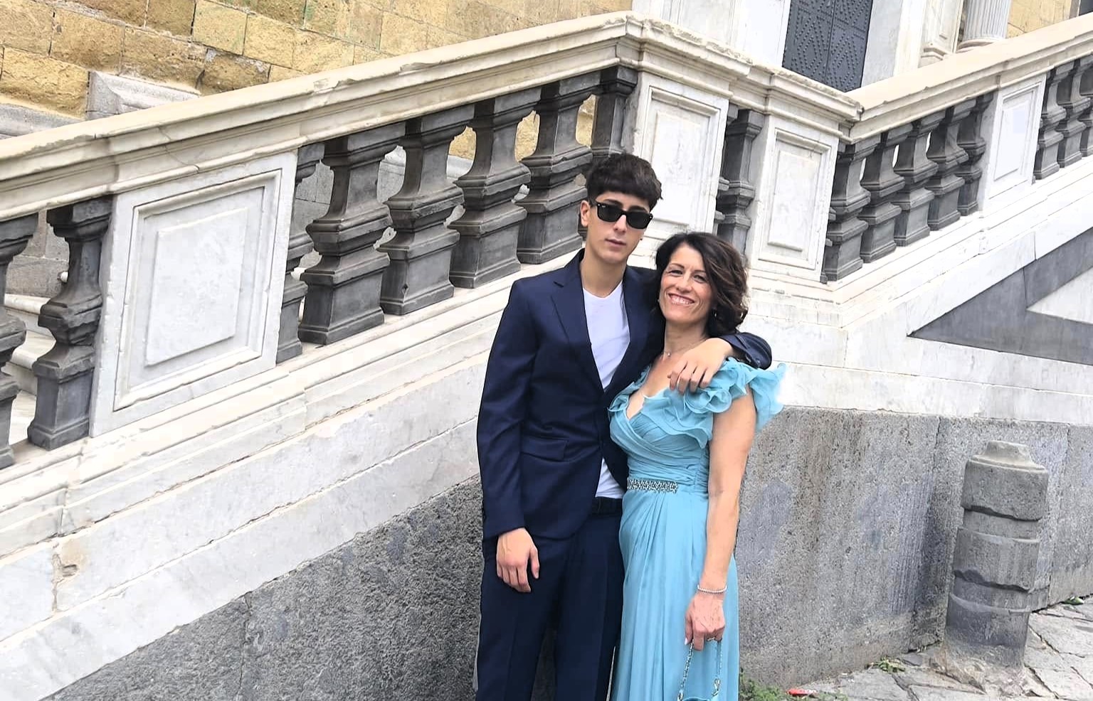 A young Italian footballer allegedly beat his mother into a coma on his 20th birthday before fleeing to the coast and throwing himself into the sea - where his body was recovered 38 hours later.