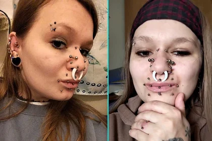 Woman with 44 face and body piercings gets stared at and photographed by strangers. Adrianna Szczypek, 31, says she's treated like a strange attraction.
