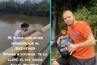 Influencer Angel Montoya livestreamed fatal jump from bridge into turbulent Cauca River in Colombia for viral challenge. His body found 3 days later by sand workers.