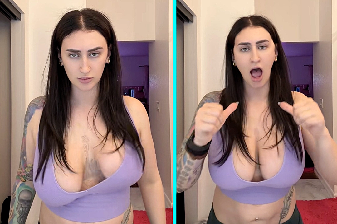 Influencer Avalon Mira goes viral with 1.4m views for making her breasts dance by popping her pecs. The 28-year-old reveals implants under muscle enhance the movement.