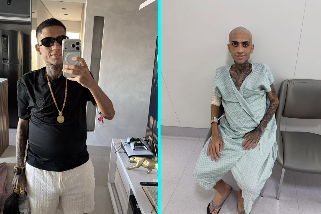 Young influencer Jota Surfista reveals devastating cancer, cirrhosis and thrombosis diagnosis caused by years of alcohol and drug abuse - now warning others to change their ways.