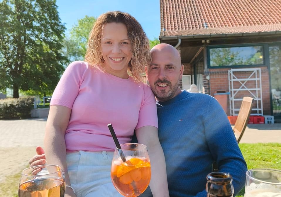 A devoted dad fell to his death through a corrugated roof while preparing an outbuilding for his son's communion - just hours after surprising his wife with roses and perfume for Valentine's Day.