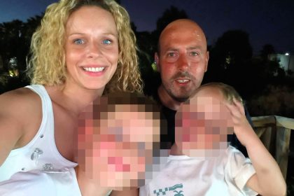 A devoted dad fell to his death through a corrugated roof while preparing an outbuilding for his son's communion - just hours after surprising his wife with roses and perfume for Valentine's Day.