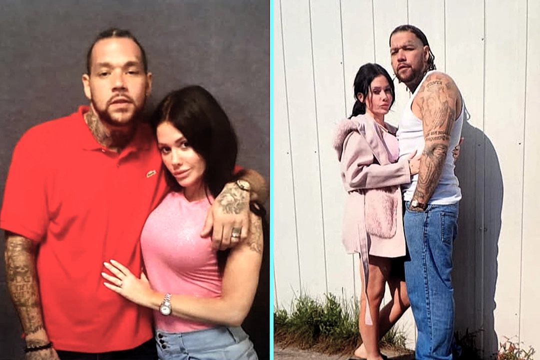 Woman married to man serving life sentence celebrates Valentine's with overnight prison visits where he cooks lobster and bakes cookies. Couple expecting first child.