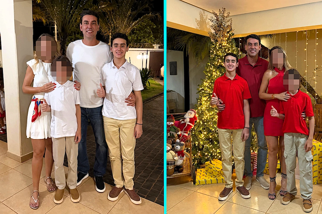 Senior official allegedly shot his two sons after private detective filmed wife kissing another man. The 12-year-old died and his brother is critical in Brazil.