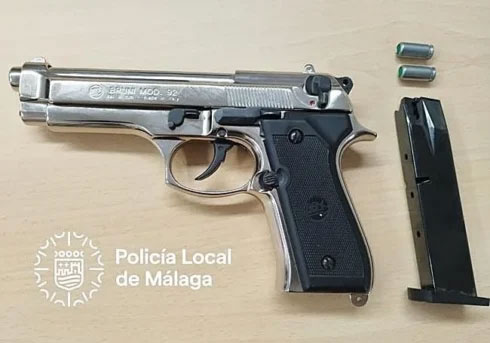 Rapper under investigation after music video shoot terrorised families in Malaga - masked youths fired guns and set off fireworks in a residential square as 40 people ran wild.