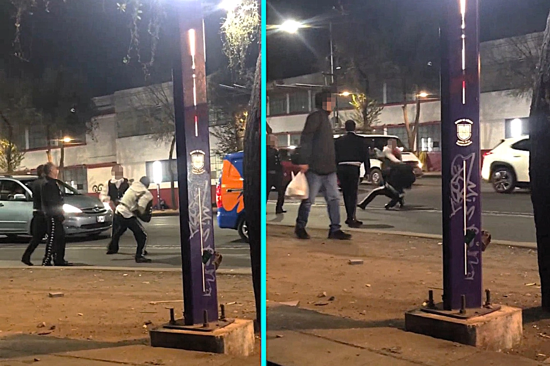 Rival mariachi musicians filmed brawling in the street near Plaza Garibaldi in Mexico City - punches flew as performers who work the same square settled their dispute with fists.