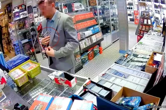 Smartly-dressed shoplifter caught on camera casually pocketing over £300 worth of Pokemon cards from a shop in Hinckley - owner says they "thought they were Team Rocket".