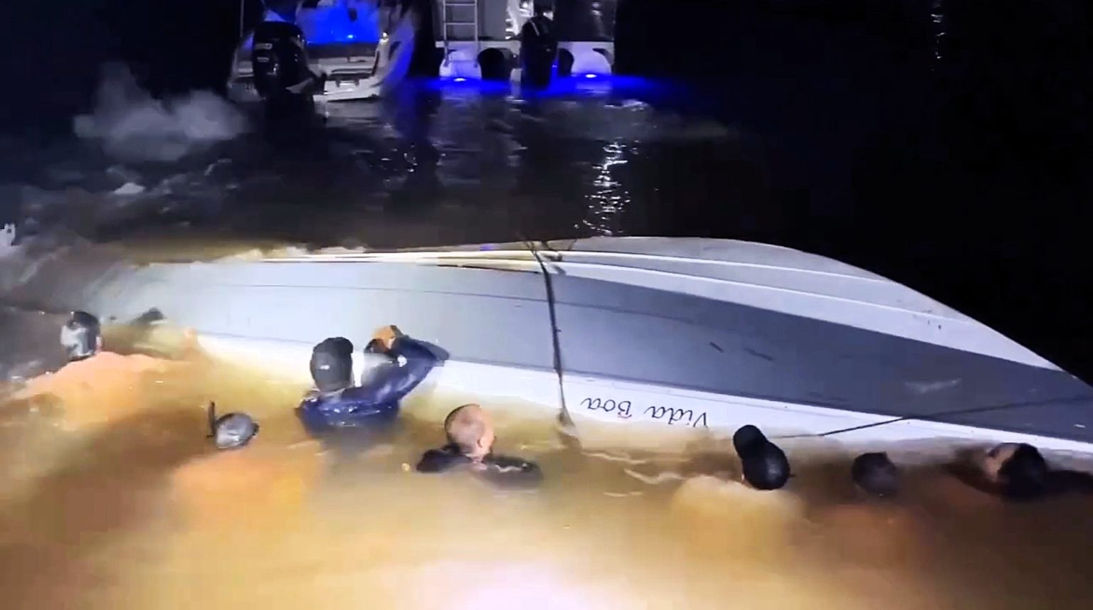 Six people including a five-year-old boy died after an unlicensed boat operator crashed into an unlit pier in Brazil - with only three of the 15 passengers on board wearing life jackets.