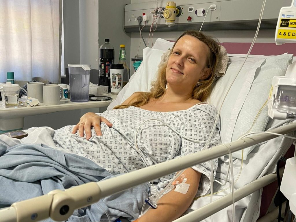 Mum Caroline Padmore spent seven years visiting A&E with severe pain before doctors finally found multiple tumours - her advanced ovarian cancer was missed time after time.