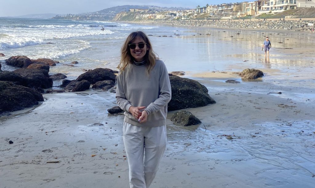 Woman, 30, told to stretch leg for pain ends up needing rarest amputation in world after bone cancer diagnosis. Courtney Echerd had leg and part of pelvis removed.