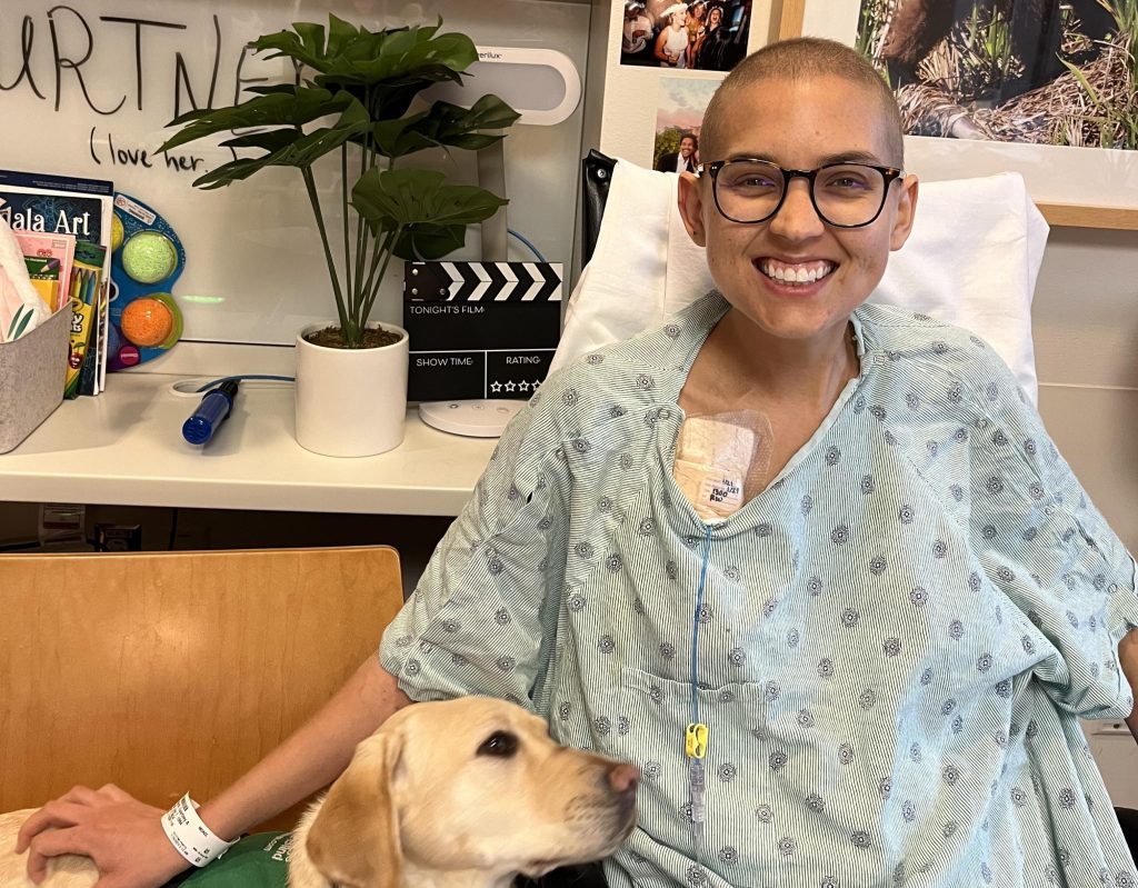 Woman, 30, told to stretch leg for pain ends up needing rarest amputation in world after bone cancer diagnosis. Courtney Echerd had leg and part of pelvis removed.