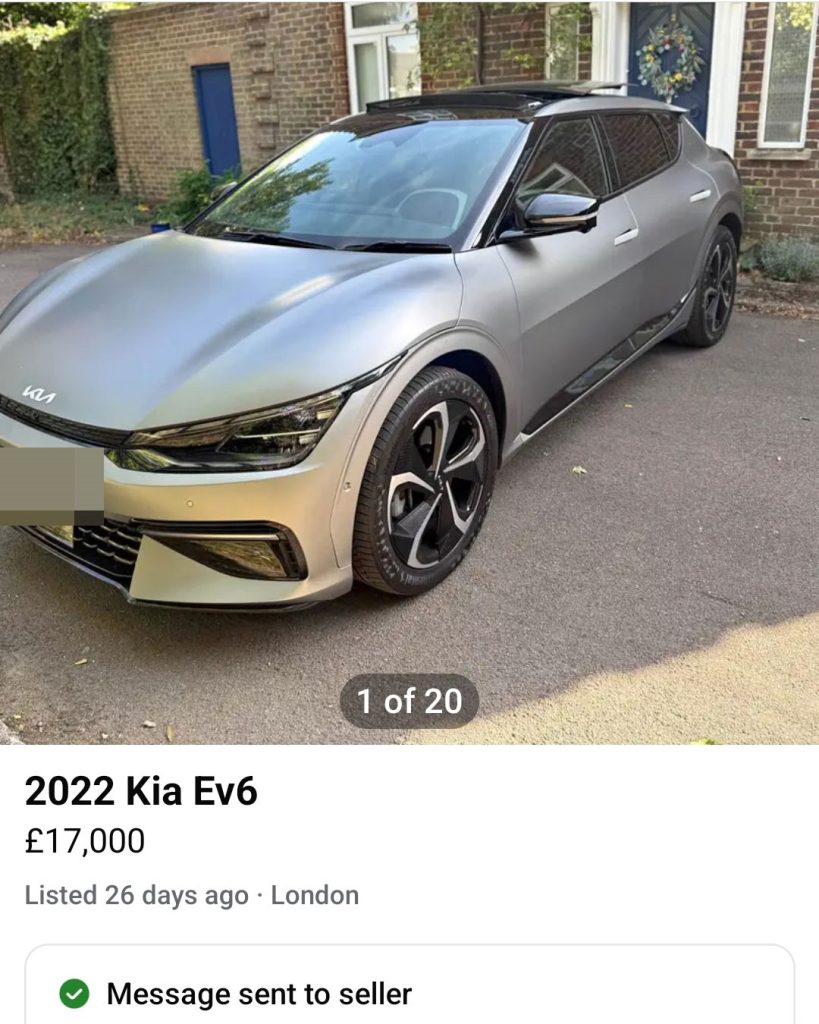 Physiotherapist buys his dream Kia EV6 for £13,500 on Facebook Marketplace only to find it's a cloned stolen car. He's now stuck paying £236 monthly loan repayments with no car.