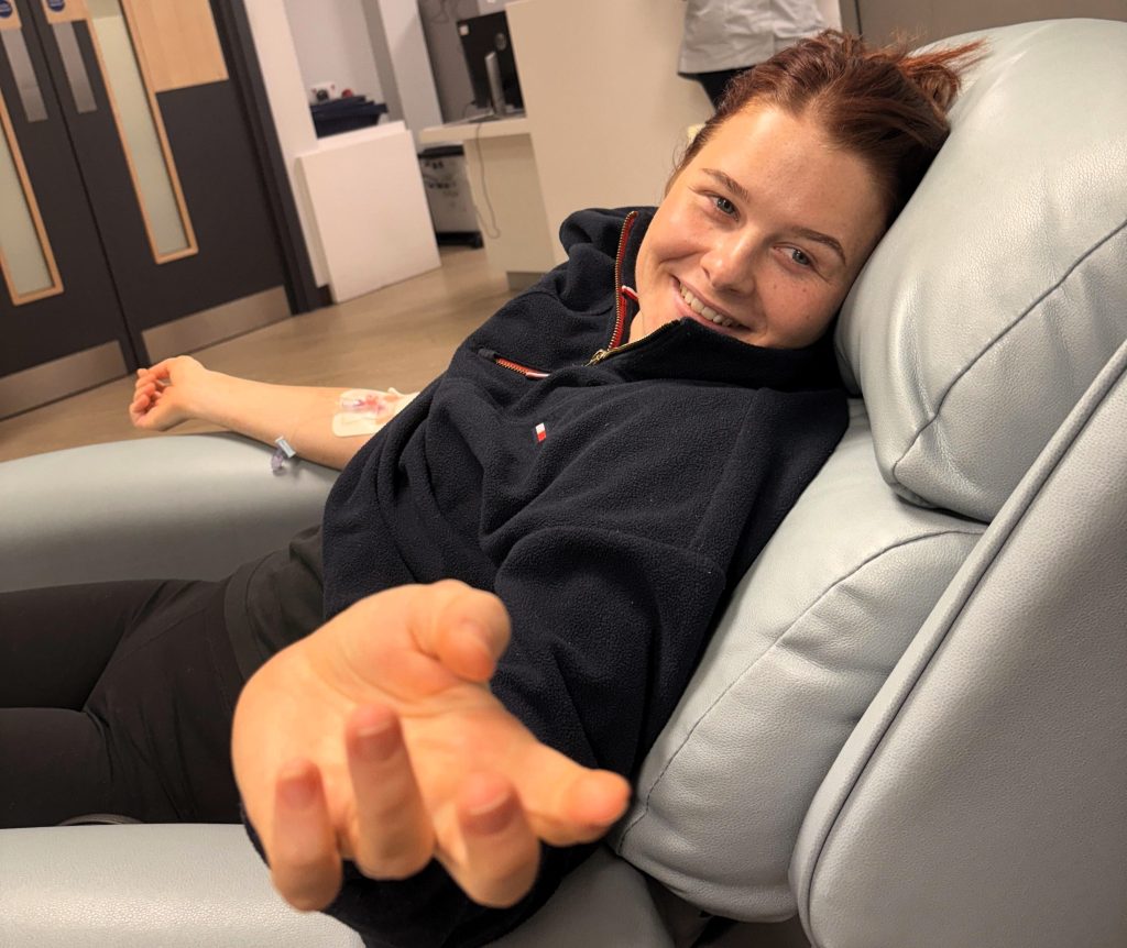 Woman takes at-home fertility blood test due to irregular periods and discovers she has a brain tumour. The 27-year-old found out over the phone at a work party.