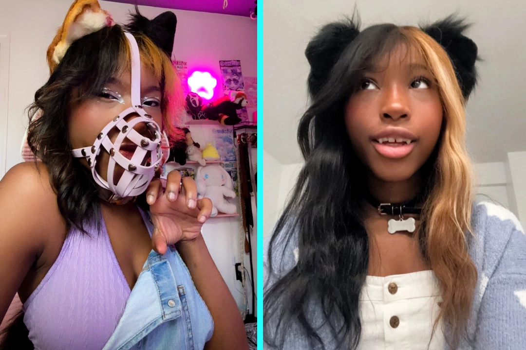 Woman identifies as a Pomeranian, spends her days doing tricks for treats, chasing balls and wearing a wagging tail - find out why she wouldn't trade her dog's life for anything.