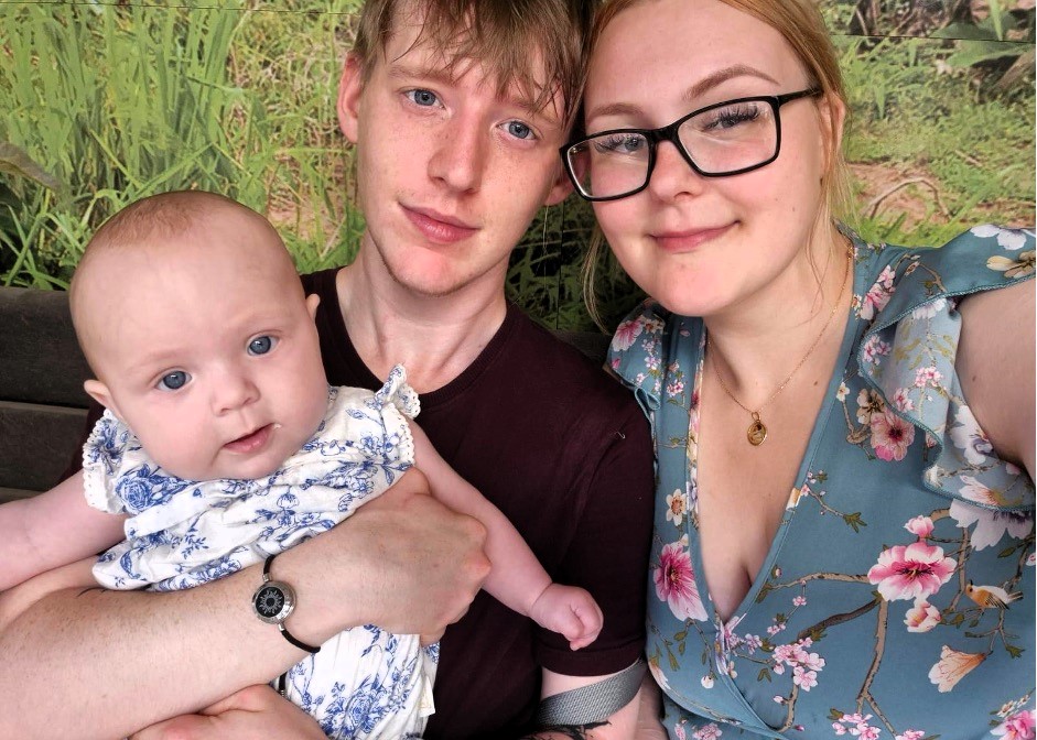 A 22-month-old girl with no Covid symptoms suddenly collapsed and was diagnosed with a rare brain condition - leaving her parents watching her tiny body "turn to stone" overnight.
