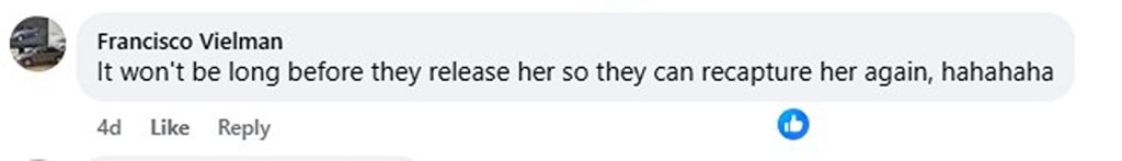Social media comment on the post of Beauty queen Jennifer Bachez Bolanos was arrested for drug trafficking after being linked to a raid that seized cocaine, rifles and pistols - locals say she is too pretty for jail.