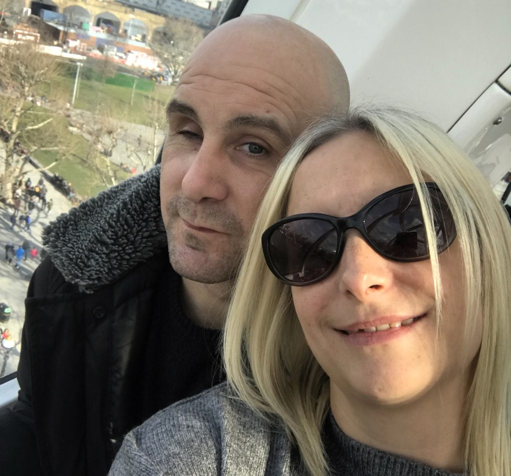 A British dad had his eyeball removed after a stranger's fingernail slashed his eye during a pool volleyball game on a family holiday in Mexico - leaving him blind in one eye.