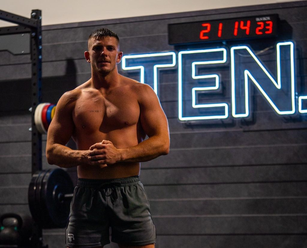 A British fitness coach has set a Guinness World Record by completing 29 explosive 180-degree plyometric push-ups in one minute, showcasing incredible strength and agility.