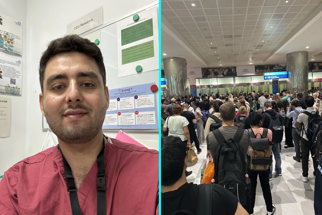 British doctor stranded in Dubai after hearing a "loud boom" near the airport as Iran launches missiles - Muhammad Irfan was on a layover when the attacks left him stuck.