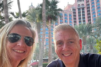 A British woman with stage three lung cancer is stranded in Dubai as flights are cancelled due to the US-Israeli war with Iran - desperate to get home for her first chemotherapy.