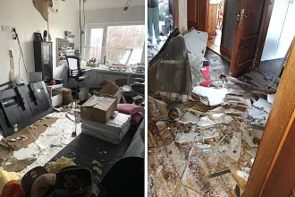 A family returned from a South Africa holiday to find their five-bedroom home in Blackburn completely destroyed by flooding from a burst pipe - causing £158,000 in damage.