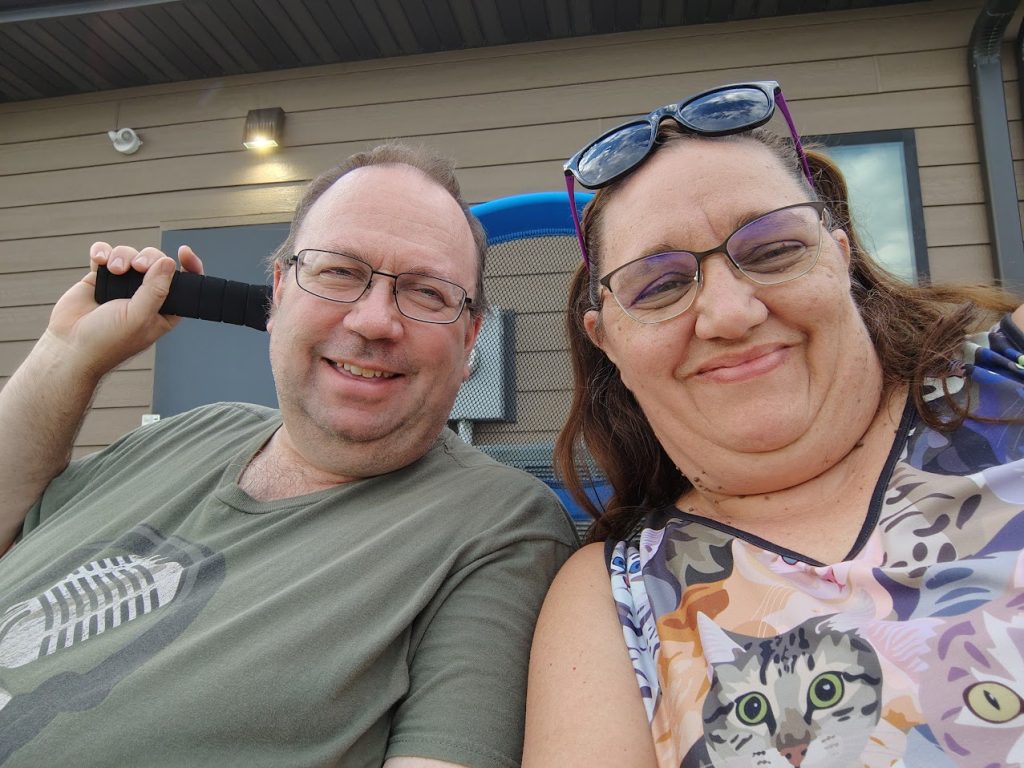 Husband and wife married for almost 25 years both diagnosed with the same rare cancer just four months apart - describing the experience of battling it together as surreal.