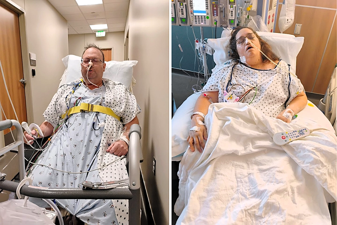 Husband and wife married for almost 25 years both diagnosed with the same rare cancer just four months apart - describing the experience of battling it together as surreal.