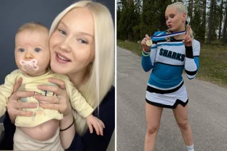 Teen mum who discovered she was pregnant at 16 after going to the doctor with a stomach ache says her life is better than ever despite cruel comments calling her a s**t.