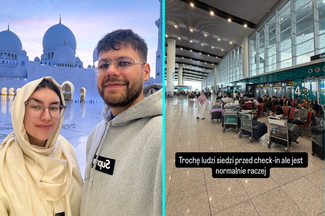 Influencer couple stranded in Dubai after flying in on day of Iran strikes - claim they do not follow news and now plan escape via Oman amid rising Gulf tensions.