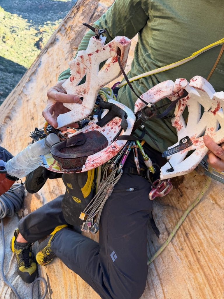 Lucky hiker rescued after plunging 50 feet into a canyon in Las Vegas - it took seven hours, a helicopter and specialist climbers to save him from 600 feet up the route.