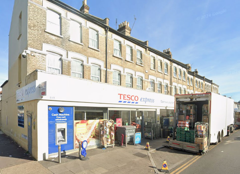 Masked thieves raided a Tesco Express in East London, stuffing suitcases with cigarettes and cash before walking out unchallenged in a brazen early-morning robbery.