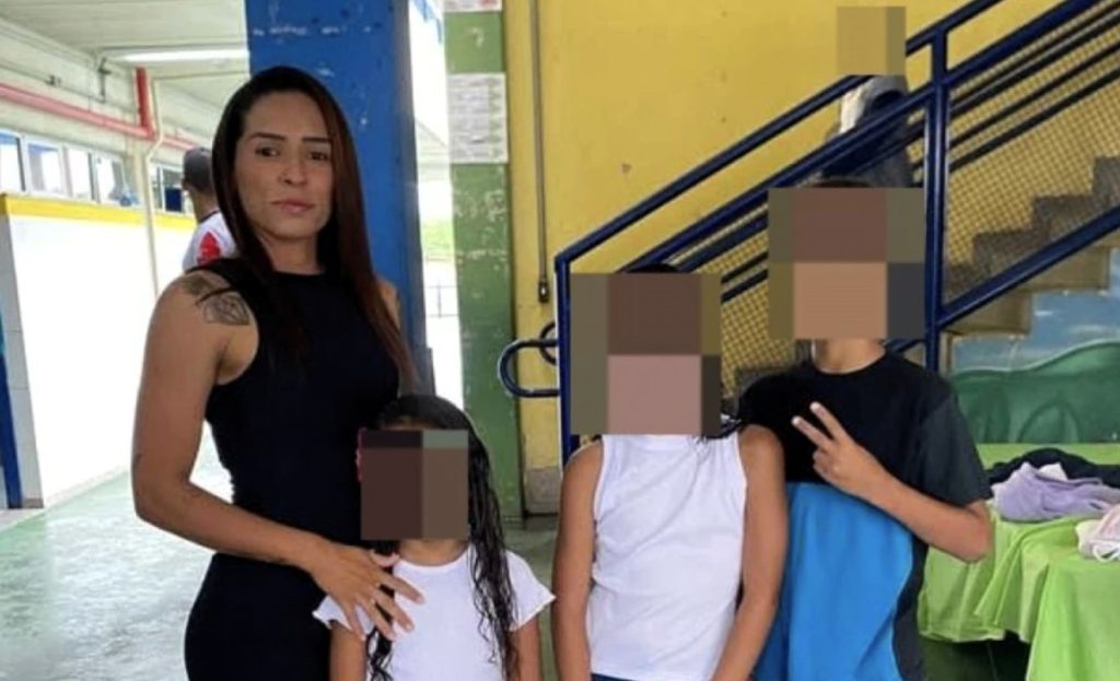 Mother Mariana Santos was stabbed nearly 30 times in front of her children on International Women's Day - as her partner allegedly fled after calling it a little homicide.