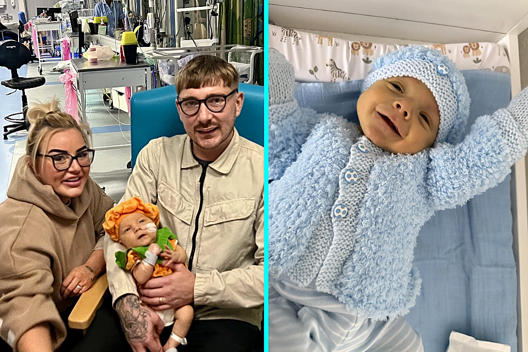 Mum Emily Waterhouse shares her heartbreaking story after baby Carter died for eight minutes during surgery - just one week after her wedding day. Now he is finally thriving.