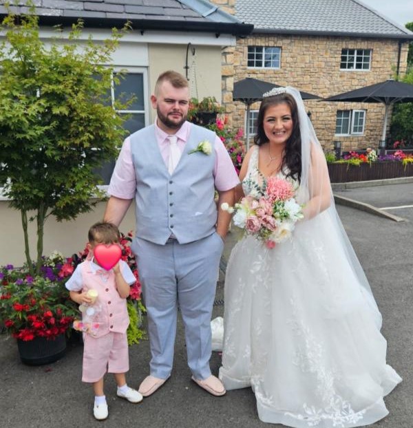 Husband of woman with Britain's biggest 36M breasts reveals his reaction to creepy messages - and why the couple may turn sleazy requests into a fortune for surgery funds.