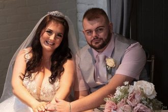 Husband of woman with Britain's biggest 36M breasts reveals his reaction to creepy messages - and why the couple may turn sleazy requests into a fortune for surgery funds.