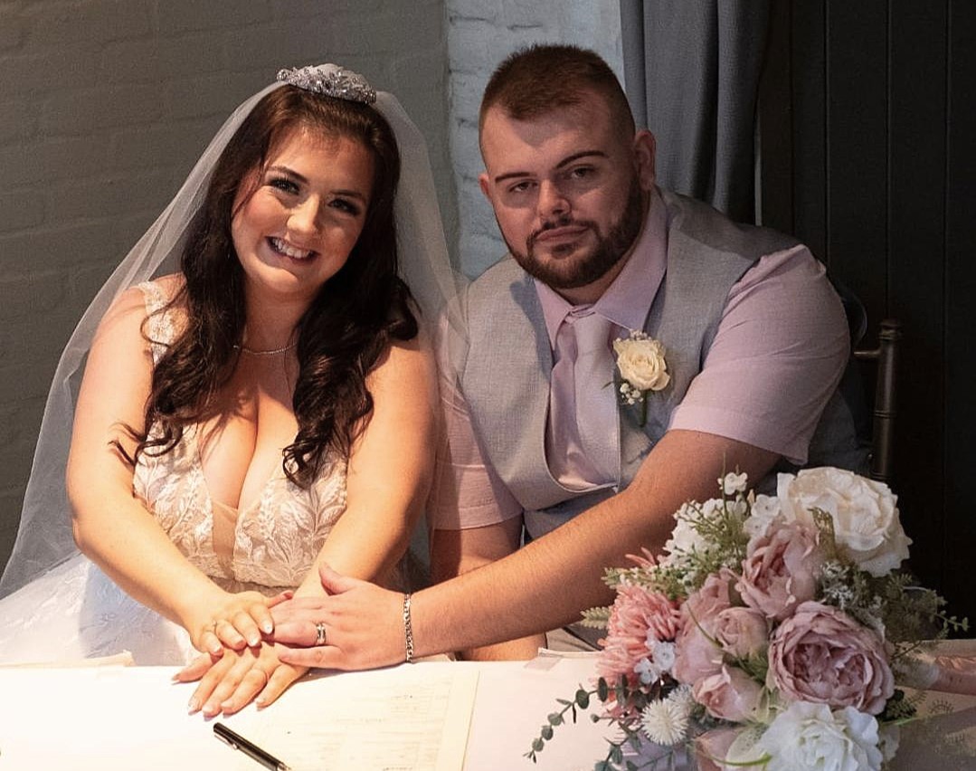 Husband of woman with Britain's biggest 36M breasts reveals his reaction to creepy messages - and why the couple may turn sleazy requests into a fortune for surgery funds.