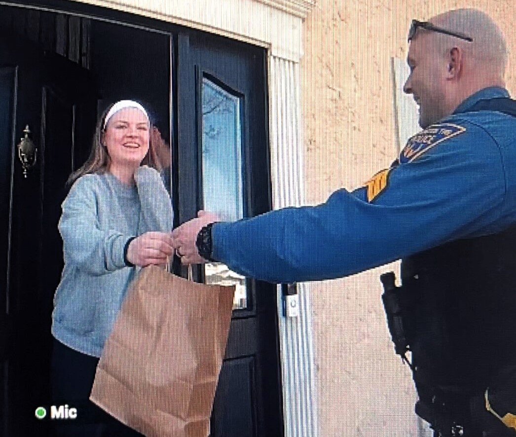 Police in Washington Township stepped in to deliver a DoorDash order after arresting the driver mid-delivery, surprising the customer with an unexpected knock at the door.