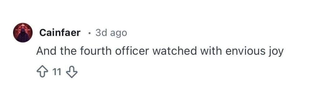 Social media comment on the post of A police officer was caught playing Beat Saber on a criminal's VR headset during a raid in Russia - while his colleagues arrested the suspect as cafe-goers watched awkwardly.