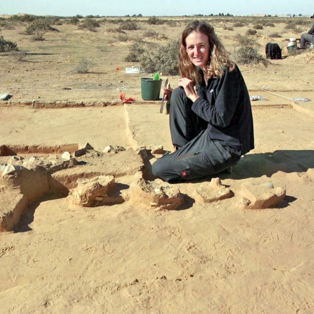 Eight ostrich eggs up to 7,500 years old have been found buried beneath sand dunes in Israel near an ancient campfire - revealing how desert nomads once lived and ate.