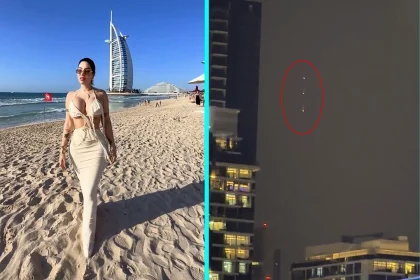 Flight attendant reveals the life-size plane she keeps in her living room to film viral travel content - complete with seats, windows and blue curtains for her millions of fans.