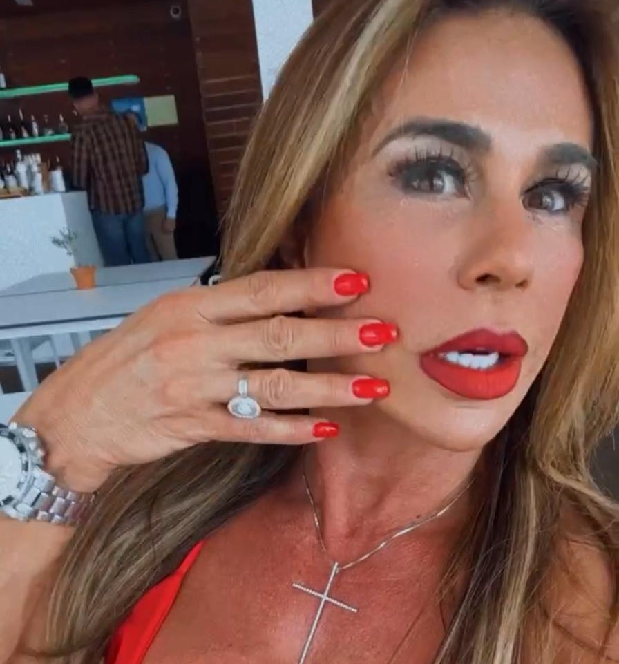 Super fit grandma proposes to herself with a 12000 oval ring after vowing to give up on men for good - declaring she is enough on her own after ditching her toyboy lover.