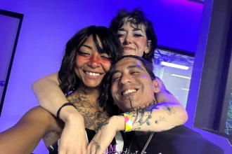 An inseparable throuple share bills, parent three kids and run a household together - but admit they have lost friends and faced family concerns over their relationship.