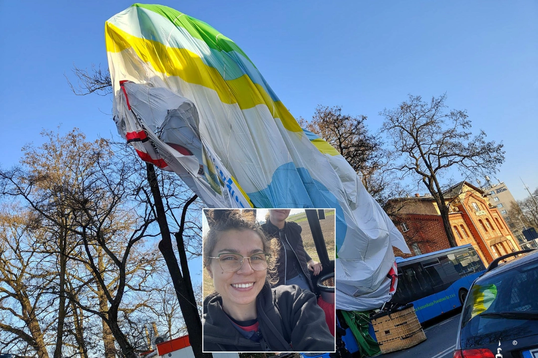 Champion Polish pilot Jagoda Gancarek has been named as the woman who died after falling from a hot air balloon that struck a block of flats in Zielona Gora, Poland.