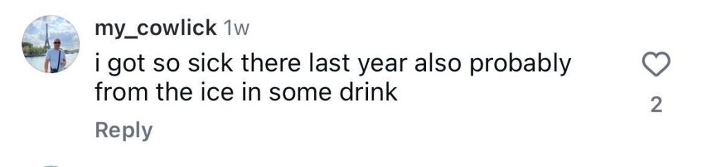 Social media comment on the post of Tourist Juri Hwang was rushed to hospital after a mystery meat sausage from a Thai night market left her violently ill - spending 24 hours bedridden with a £500 medical bill.