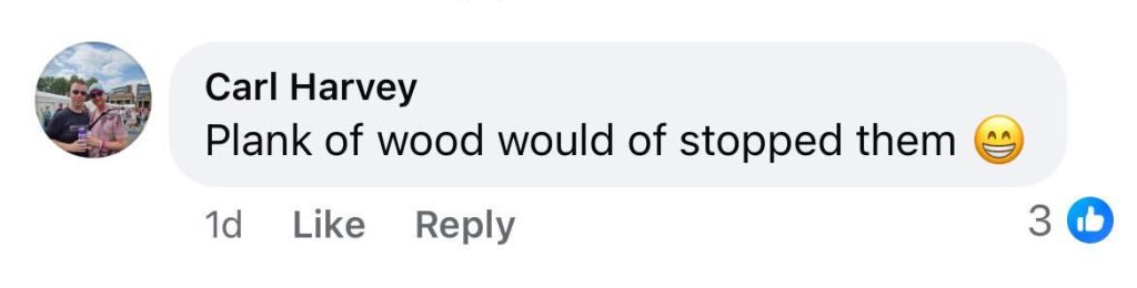 Social media comment on the post of Wild youths caught on CCTV doing wheelies on e-bikes through a busy bus station in Wales - narrowly missing commuters before police seized one of the bikes. Watch the clip.