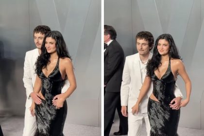 Timothée Chalamet and Kylie Jennerat the Oscars