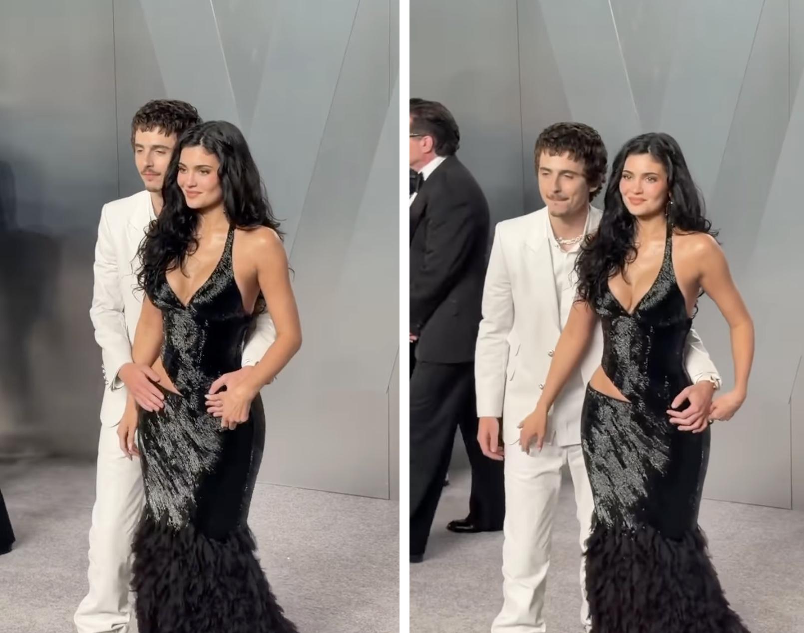 Timothée Chalamet and Kylie Jennerat the Oscars