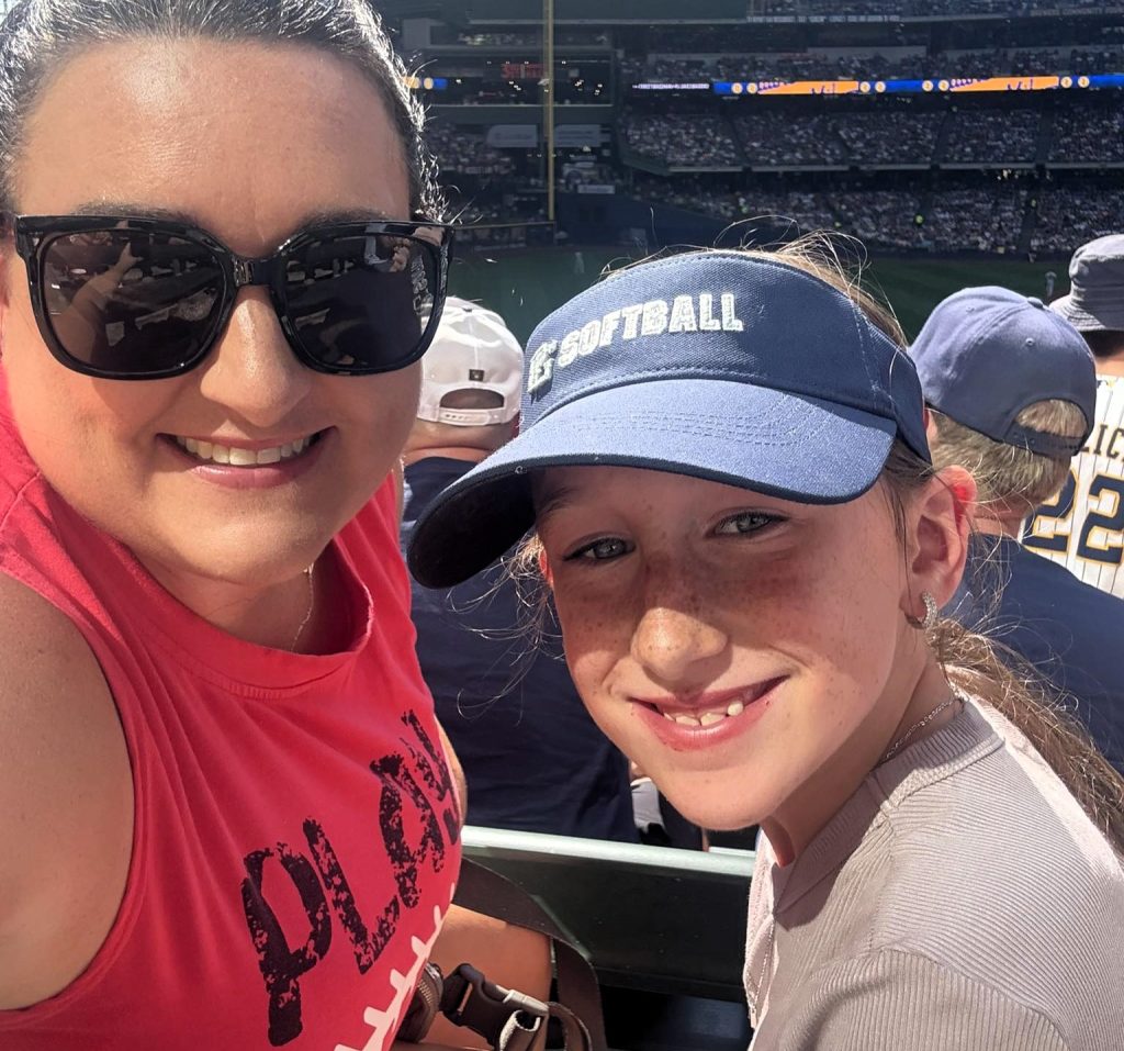Mum reveals harrowing ordeal after daughter's suspected food poisoning turned out to be a stroke - with a CT scan revealing a large white spot on her brain.