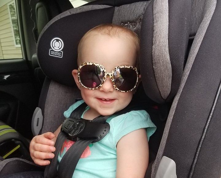 Mum reveals harrowing ordeal after daughter's suspected food poisoning turned out to be a stroke - with a CT scan revealing a large white spot on her brain.